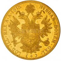 Ausztria 1915. 4 dukát Au "Ferenc József" (13.99g/0.986) utánveret T:1-
Austria 1915. 4 Du...