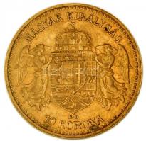 1904KB. 10K Au "Ferenc József" (3.39g/0.900) T:2/2- apró ph.
Hungary 1904. 10 Kronen Au &q...
