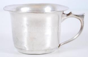 Ezüstözött alpakka leveskiöntő /  Silver plated alpacca soup serving bowl, 7x11cm