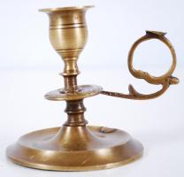 Réz sétáló gyertyatartó, 10 cm