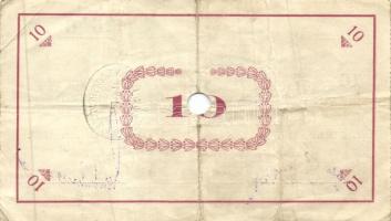 Pápa 1919. május 8. "Pápai csekk" 10K "A/C" (5x) + 20K "B" (5x) + 50K ...