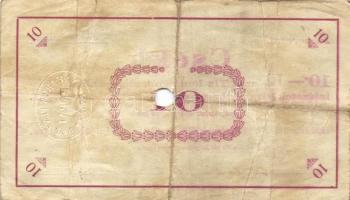 Pápa 1919. május 8. "Pápai csekk" 10K "A/C" (5x) + 20K "B" (5x) + 50K ...