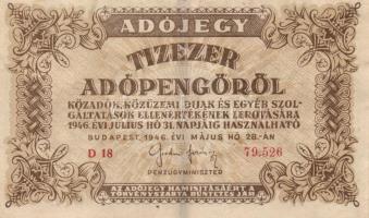 1946. 10.000AP (2x) + 50.000AP (3x) + 100.000AP (4x) + 500.000AP T:I-,II,III