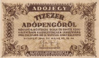 1946. 10.000AP (2x) + 50.000AP (3x) + 100.000AP (4x) + 500.000AP T:I-,II,III