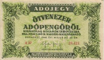 1946. 10.000AP (2x) + 50.000AP (3x) + 100.000AP (4x) + 500.000AP T:I-,II,III