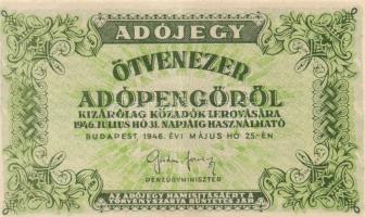 1946. 10.000AP (2x) + 50.000AP (3x) + 100.000AP (4x) + 500.000AP T:I-,II,III