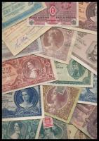 Vegyes bankjegy tétel, közte főleg pengők, néhány Pápai csekk, összesen 37db T:I-,II,III