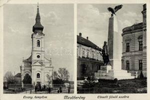 Mezőberény evangélikus templom, Elesett hősök szobra