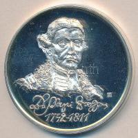 Kelemen Kristóf (1922-) / Sebestyén Sándor (1949-) 1987. "MÉE XVII. Vándorgyűlése Nyíregyháza / Bessenyei György" Ag emlékérem (36g) T:PP