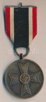 Német 3. Birodalom 1939. "Német Háborús Érdemérem" szalaggal, Br kitüntetés T:2 German Third Reich 1939. German War Service (Kriegsverdienst) Medal with ribbon, Br decoration C:XF