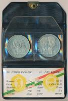 1981. 100Ft + 5L magyar-bolgár közös kiadás "Bulgária 1300 éves" T:PP Eredeti tokban, tanúsítvánnyal!