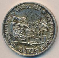 Bognár György (1944-) / ÁPV 1984. "MÉE XIV. Vándorgyűlése Gyöngyös / Gyöngyös alapításának 650. évfordulója" Ag emlékérem (41.67g/0.640) T:1-