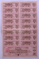 Ausztria/Bécs 1909. osztrák 4%-os "Staats Rente Obligation" 1000K-ról szelvényekkel T:hajt...