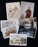 Söröző katonák, asztaltársaságok, sörözők 7 db fotó és képeslap / Beer drinker soldiers photos