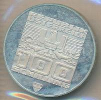 Ausztria 1976. 100Sch Ag "Innsbruck - XII. téli olimpia / Lesikló sánc" T:PP
Austria 1976....