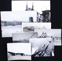 7 db fotó a felrobbantott budapesti hhidakról + a péterváradi híd