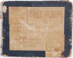 1915 Budapest VII. Baross tér 72 sz. postahivatal irányító személyzete emlékalbum 23 fotóval, kissé megviselt állapotban