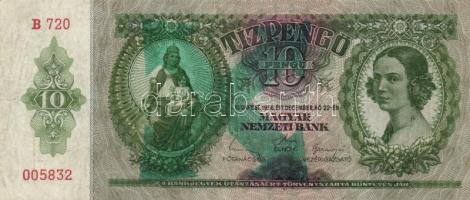 1930-41. 10P + 20P (3x) + 50P + 100P hamis "Városi Pártvezető Sopron" illetve nyilaskereszt felülbélyegzésekkel T:II,III