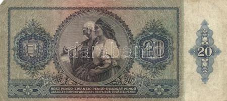 1930-41. 10P + 20P (3x) + 50P + 100P hamis "Városi Pártvezető Sopron" illetve nyilaskeresz...