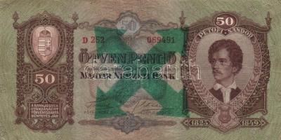 1930-41. 10P + 20P (3x) + 50P + 100P hamis "Városi Pártvezető Sopron" illetve nyilaskeresz...