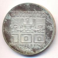 Ausztria 1976. 100Sch Ag "Innsbruck - XII. téli olimpia / Lesikló sánc" T:PP
Austria 1976....