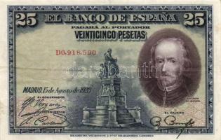 Spanyolország 1928. 25P + 50P T:III Spain 1928. 25 Pesetas + 50 Pesetas C:F