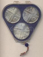 1976. 200Ft Ag 3klf db "Festők I.Derkovits, Szinyei, Munkácsi" sor T:BU Eredeti plombált M...