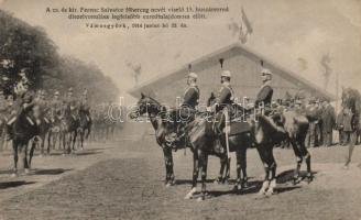 Vámosgyörk Ferenc Szalvátor  15. huszárezred díszfelvonulása (EB)