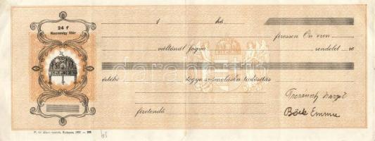 1930-as évek 8db váltó Diósgyőr keltezéssel, egyik kitöltetlen, a többi lyukasztva