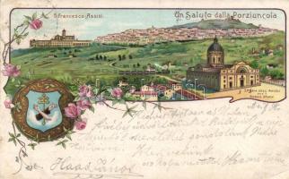 Assisi, Basilica of Santa Maria degli Angeli, Porziuncola litho (small tear)