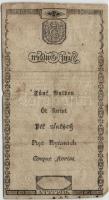 1806. 5G "Wiener-Stadt Banco-Zettel", vízjellel, szárazpecséttel T:III-