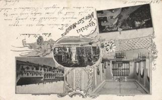 1898 Nagyszentmiklós Hotel Czenzinger, artesian well (fa)