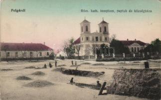 Polgárdi római katolikus templom, paplak és községháza