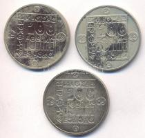 1985. 100Ft 3klf db "Természetvédelem - Vadmacska, Mocsári teknős, Vidra" sor T:exBU