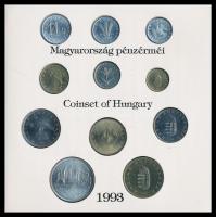 1993. 10f-200Ft 11klf db, szettben(1 lapos), benne 200Ft Ag "MNB" T:BU