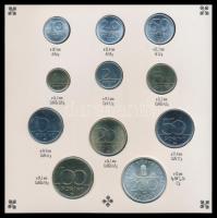 1993. 10f-200Ft 11klf db, szettben(1 lapos), benne 200Ft Ag "MNB" T:BU