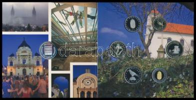 2010. 5Ft-200Ft 6klf db + "Pécs 2010 Európa Kulturális Fővárosa" Ag (999) emlékérem, szettben T:PP Csak 2000db!