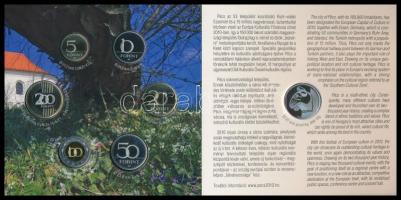 2010. 5Ft-200Ft 6klf db + "Pécs 2010 Európa Kulturális Fővárosa" Ag (999) emlékérem, szett...