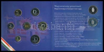 2004. 1Ft-100Ft 8klf db, szettben, benne 50Ft "Magyarország az EU tagja" T:PP