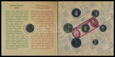 2002. 1Ft-100Ft 8klf db, szettben "Kossuth Év", benne 100Ft "Kossuth" T:BU