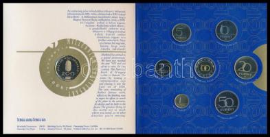 2000. "Magyarország Pénzérméi" 1Ft-100Ft 7klf db + 200Ft "Millenium", szettben T:PP Csak 3000db!