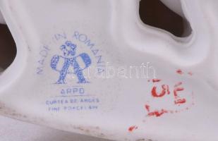 Cimborák, ARPO román bisquitte porcelán, kézzel festett, hibátlan, jelzett, m:22 cm / Romanian bisqu...