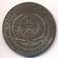 1867. "Honvéd Emlék - Az 1867. évi Honvéd Egyletek Alakításának Emlék Zálogául / A Buda Pesti Koronázás Emlékül" ezüstözött Br emlékpénz (38mm) T:2-,2-