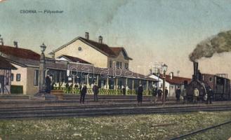 Csorna vasútállomás (ázott / wet damage)