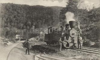 Brassó Országhatár kitérő, vasút / state border, locomotive