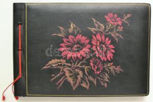 cca 1930 Abum 42 db beragasztott vallási témájú képeslappal