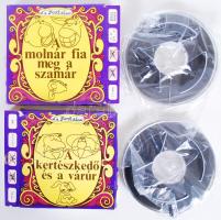 La Fontaine: A kertészkedő és a várúr; A molnár fia meg a szamár. 2db 8mm mesefilm eredeti dobozában