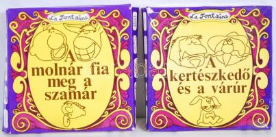 La Fontaine: A kertészkedő és a várúr; A molnár fia meg a szamár. 2db 8mm mesefilm eredeti dobozában