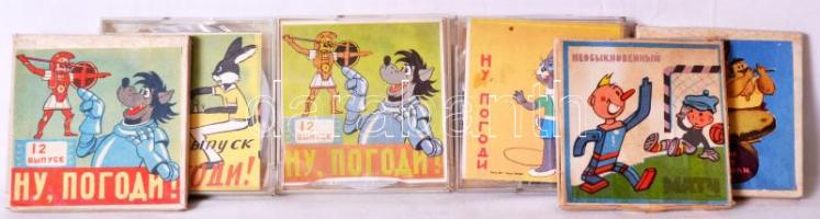 6 tekercs 8mm-es szovjet mesefilm /  6 Soviet cartoons, 8mm film