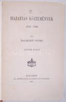 Dalmady Győző: Hazafias költemények 1856-1894. Bp., 1905, Athenaeum. Kiadói illusztrált, aranyozott ...